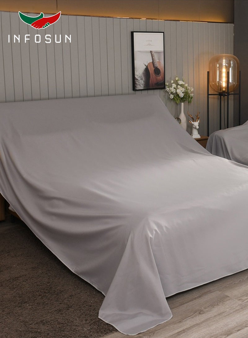 INFOSUN Outdoor Furniture Cover Set Durable Sofa Set Cover Premium Garden Furniture Cover Outdoor Furniture Cover Suitable for Sofa Sets and Dining Sets Dustproof Garden Furniture Cover Set (Grey) - Image 1